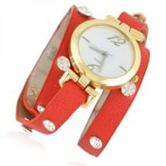 JG Kurren Z3186 Dámské náramkové hodinky červeno zlaté