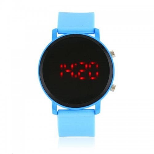 JG Kurren Z1583 Silikonové LED hodinky modré