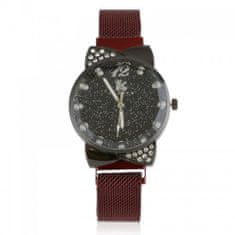 JG Kurren Z3097 Dámské magnetické hodinky červené