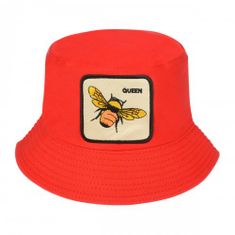 Versoli Univerzální oboustranný klobouk Včela červený