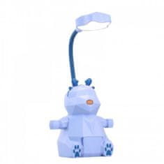 eCa Dětská lampa se zvířátkem modrá