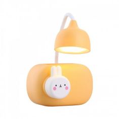 eCa LAMW03 Dětská lampa s vypínačem ve tvaru zvířátka oranžová