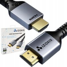 Izoksis 18929 Kabel HDMI 2.1 High Speed, 8K 60Hz, 2m černý