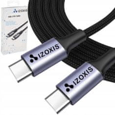 Izoksis 18927 Kabel USB Typ-C PD, 2m černý