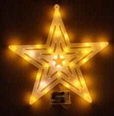 Foxter Svítící LED hvězda XXL 40 cm teplá bílá