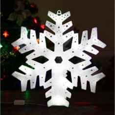 eCa Vánoční závěsná LED Sněhová vločka 40 x 40 cm, IP20 studená bílá