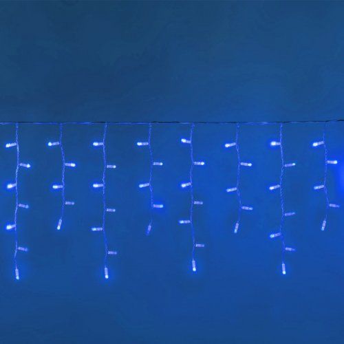 eCa Vánoční světelný závěs 300 LED modrý 15 m