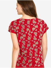 Tranquillo Červené květované tričko Tranquillo M
