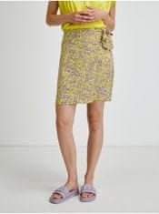 Noisy May Fialovo-žlutá vzorovaná zavinovací sukně Noisy May Clara L