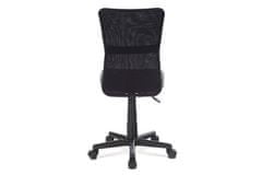Autronic Kancelářská židle Kancelářská židle, šedá mesh, plastový kříž, síťovina černá (KA-2325 GREY)