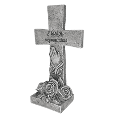 1patro Smuteční dekorace Kříž s nápisem ED187814