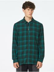 Oakley Zelená pánská lehká kostkovaná košilová bunda Oakley M