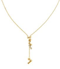 Calvin Klein Půvabný bronzový náhrdelník s krystaly 35000233