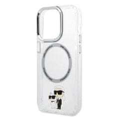 Karl Lagerfeld KLHMP14LHNKCIT hard silikonové pouzdro iPhone 14 PRO 6.1" transparent Iconic Karl&Choupette Magsafe