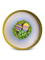 Dům Vánoc Plechová dóza Velikonoční buben