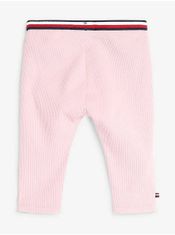 Tommy Hilfiger Růžové holčičí žebrované tepláky Tommy Hilfiger 56