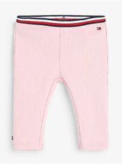 Tommy Hilfiger Růžové holčičí žebrované tepláky Tommy Hilfiger 56