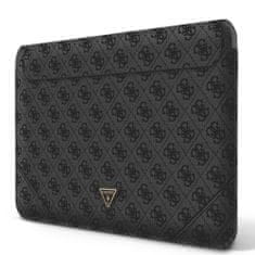 Guess 4G Saffiano Triangle Logo Sleeve pro MacBook 13/14", černá Černá