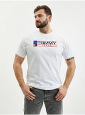 Tommy Jeans Bílé pánské tričko Tommy Jeans XL