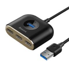 Greatstore Adaptér HUB 4v1 USB adaptér USB3.0 TO USB3.0*1+USB2.0*3 1m černý
