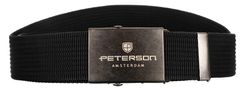 Peterson Pánský opasek s automatickou sponou Drundathel černo-stříbrná 135