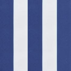 Vidaxl Poduška na palety modré a bílé pruhy 50 x 50 x 12 cm textil