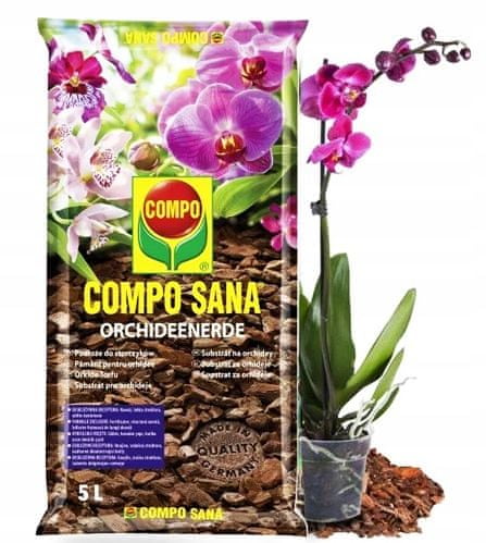 COMPO Zemní substrát pro orchideje a orchidejovité 5 l