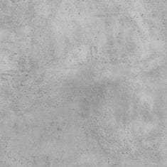 Vidaxl Stojan na tiskárnu na kolečkách betonově šedý 60 x 50 x 67 cm