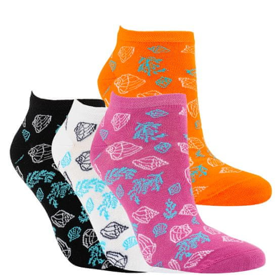 RS dámské bavlněné módní sneaker vzorované ponožky 1533523 4-pack