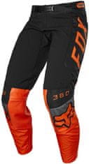 FOX kalhoty FOX 360 Dier fluo černo-oranžovo-šedé 32