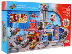 iMex Toys Přenosná policejní a hasičská stanice 