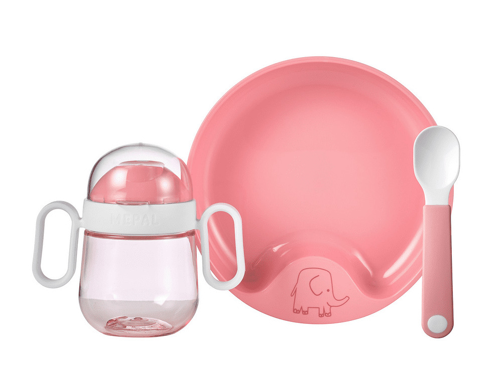Levně Mepal Dětská jídelní sada Mio 3-dílná Deep Pink