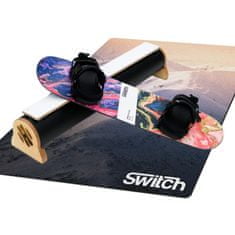Switch Boards Trampoline Board 95cm Abstract + Vázání + Překážka + Podložka pro deti - trampolínová deska jako snowboardu pro učení triků na trampolíně, dno s pěnou EVA 4mm