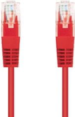 C-Tech kabel UTP, Cat5e, 0.25m, červená