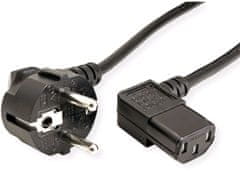 C-Tech síťový kabel napájecí, lomený, 1.8m