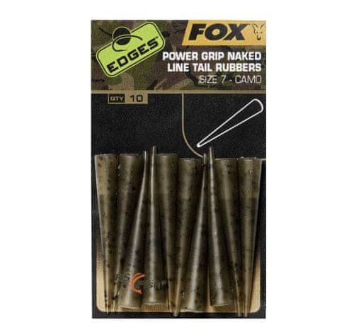 Fox Edges Camo Naked Line Tail Rubbers - velikost 10 CAC777