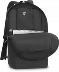 ZAGATTO Dámský batoh v černé barvě s květinovým motivem, městský batoh do školy, nastavitelné popruhy,lehký jednokomorový vícebarevný batoh se třemi kapsami,objem 16 litrů,vhodný pro formát A4, 40x32x13/ZG691