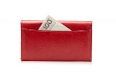 Solier Dámská kožená peněženka Solier P17, červená