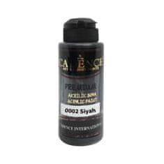 Cadence Akrylová barva Premium - černá / 120 ml