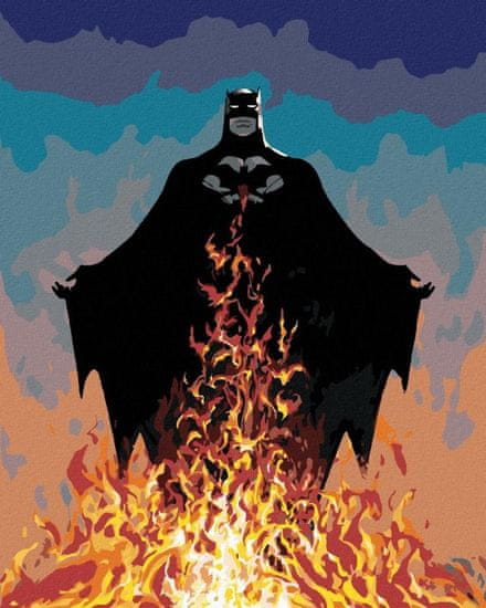ZUTY Malování podle čísel 40 x 50 cm Batman - v plamenech