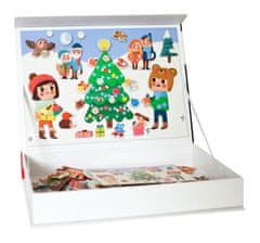Tooky Toy Magnetická kniha Vánoce - Christmas Magnetic Book