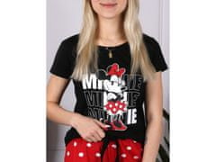 Disney Disney Mickey Mouse Dámské bavlněné pyžamo s krátkým rukávem a puntíky M