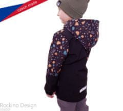 ROCKINO Softshellová dětská bunda vel. 128,134,140,146 vzor 8811 - kameny, velikost 128
