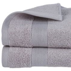 Atmosphera Ručník, šedý ručník, bavlněný ručník - šedá barva, 130 x 70 cm