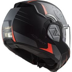 LS2 ADVANT CODEX překlápěcí helma matná černá/šedá-titan vel.S