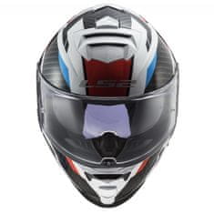 LS2 STORM RACER helma červená/modrá