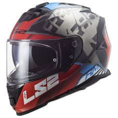 LS2 STORM SPRINTER helma červená/černá/modrá