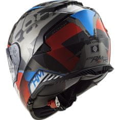 LS2 STORM SPRINTER helma červená/černá/modrá