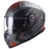 VECTOR II-06 SPLITTER helma matná šedá-tita/červená vel.S