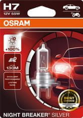 Osram OSRAM H7 12V 55W PX26d NIGHT BREAKER SILVER plus 100procent 1ks 64210NBS-01B